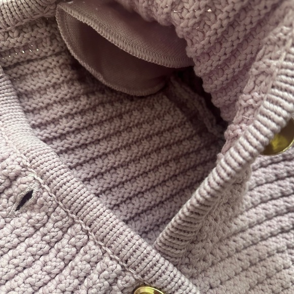 NEW Ba&sh Bash Gaspard Tweed Cardigan Jacket In Purple Lilac | size  2 / M - Picture 12 of 13